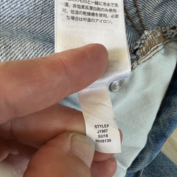 J. Crew Point Sur High Rise Retro Denim Distressed Light Wash Raw Hem Size 26 - Picture 11 of 16